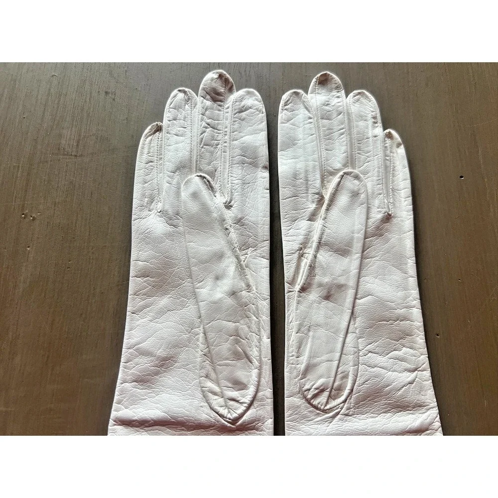 Vintage White Kid Leather Opera Gloves Real Kid Lavabo Florence Italy Opera Soft